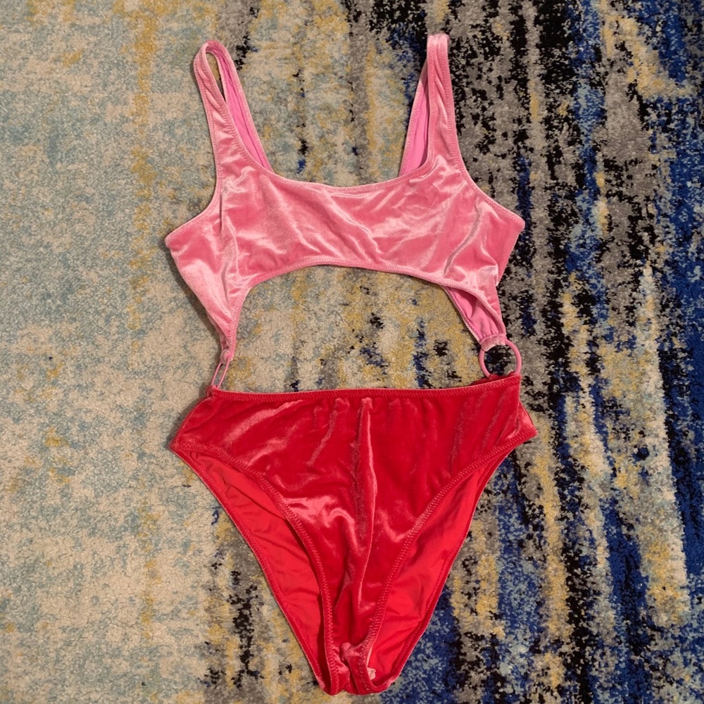 Kendall & Kylie velvet one piece swimsuit